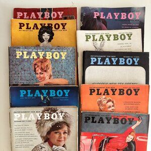 1963 Playboy Vintage Magazine Set (10 Issues) – Retro Design & Culture
